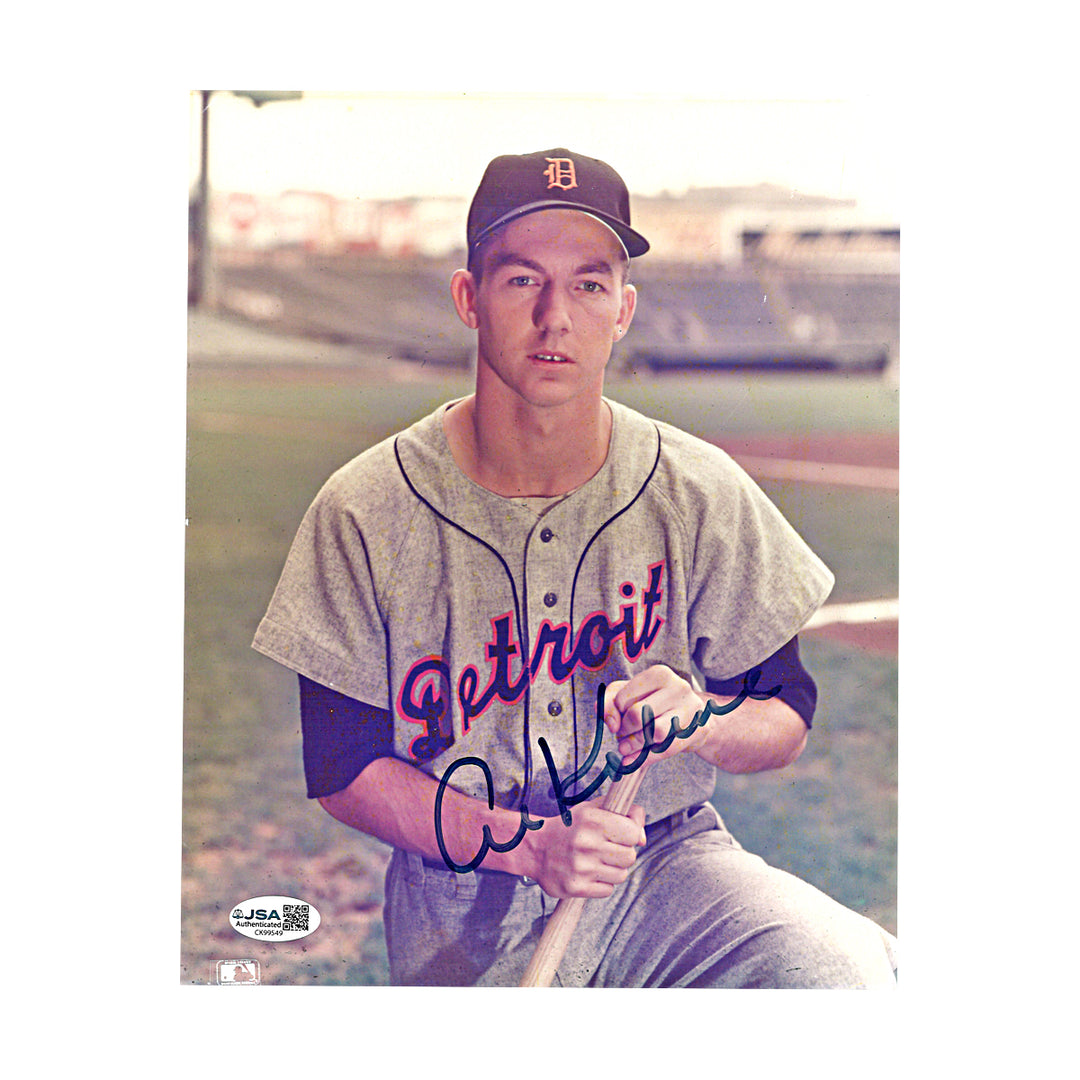 Al Kaline Detroit Tigers Autographed 8x10 Photo JSA COA