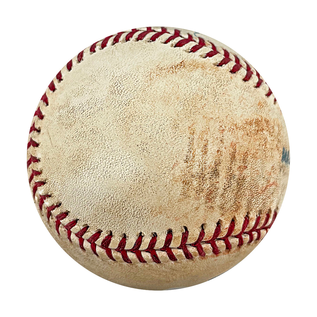 Mariano Rivera Yankees Autographed Inscribed Game Used OMLB Baseball JSA LOA