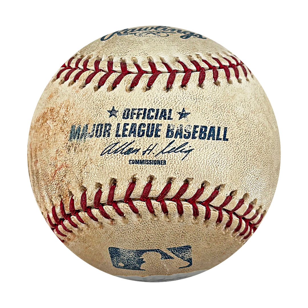 Mariano Rivera Yankees Autographed Inscribed Game Used OMLB Baseball JSA LOA
