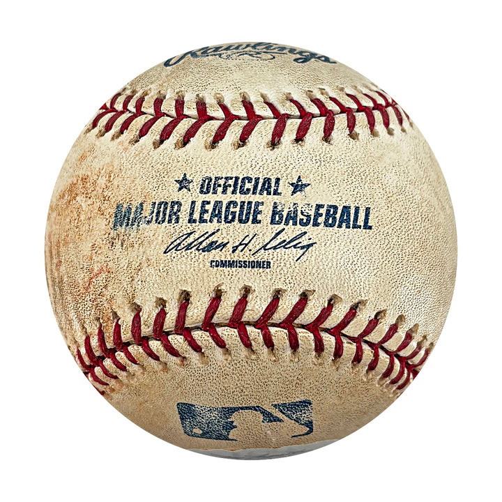 Mariano Rivera Yankees Autographed Inscribed Game Used OMLB Baseball JSA LOA