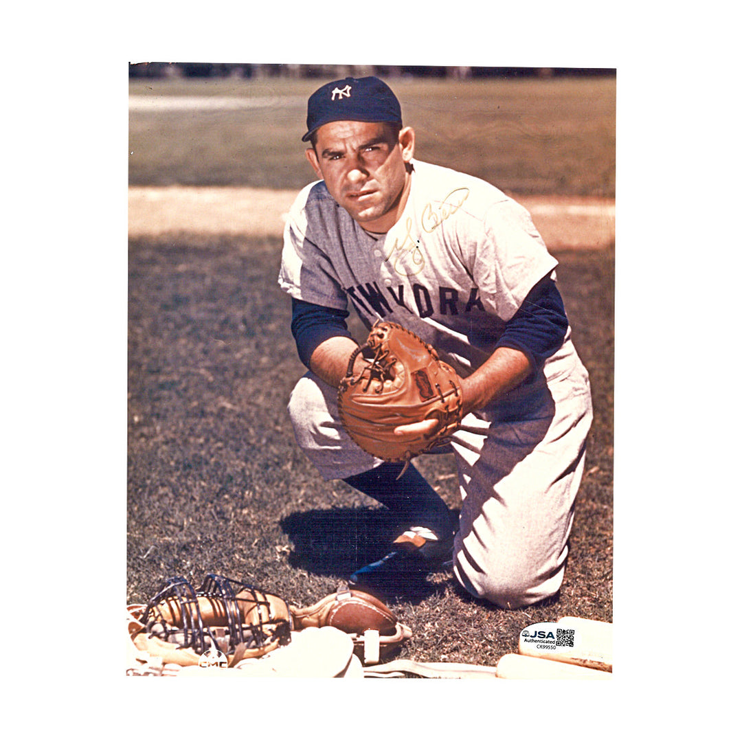 Yogi Berra New York Yankees Autographed 8x10 Photo JSA COA