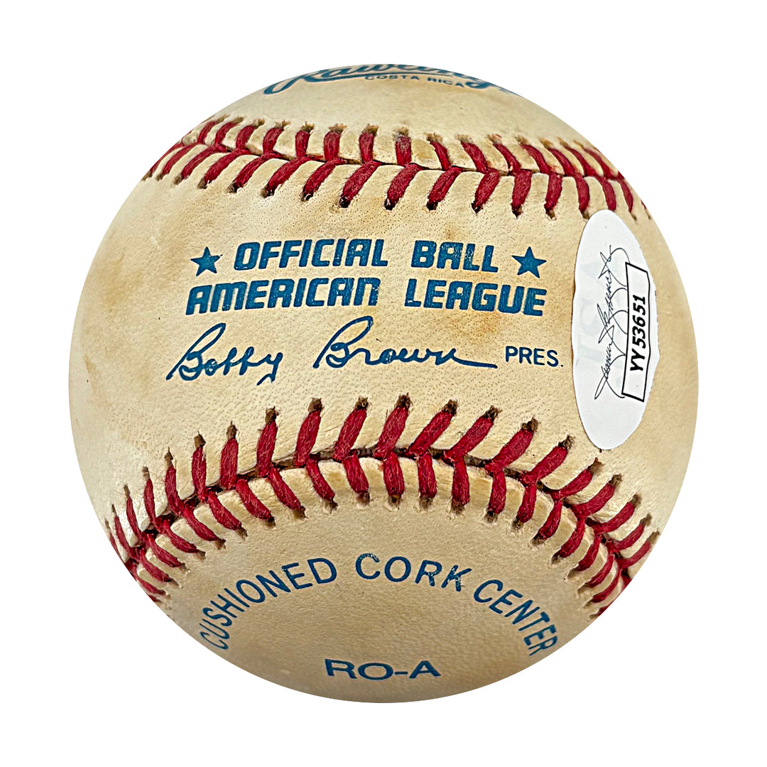 Mantle Aaron Mays Yankees Braves Giants Autographed Signed OAL Baseball JSA LOA