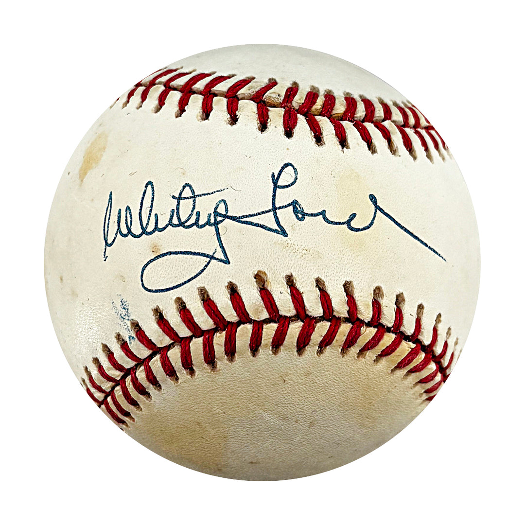 Whitey Ford New York Yankees Autographed OAL Baseball JSA COA