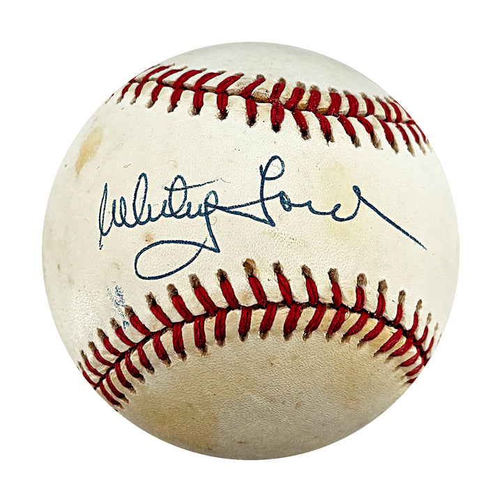 Whitey Ford New York Yankees Autographed OAL Baseball JSA COA