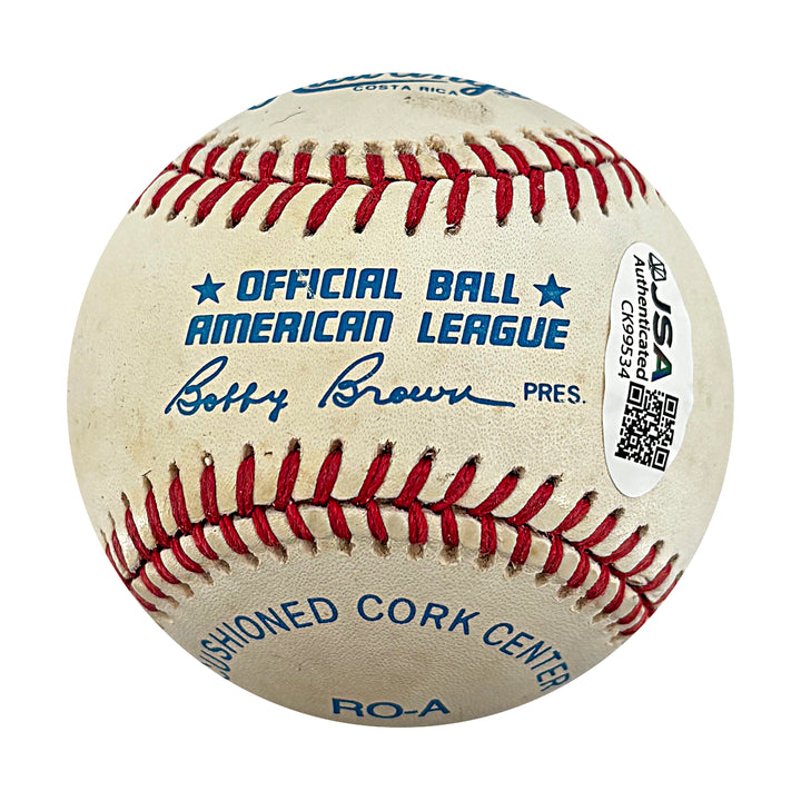 Whitey Ford New York Yankees Autographed OAL Baseball JSA COA