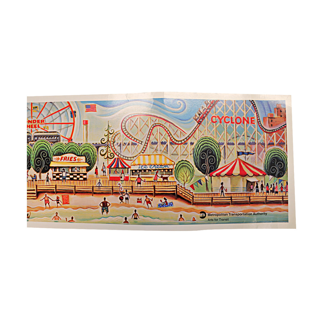 Tim Zeltner Coney Island MTA Print 9.5x44