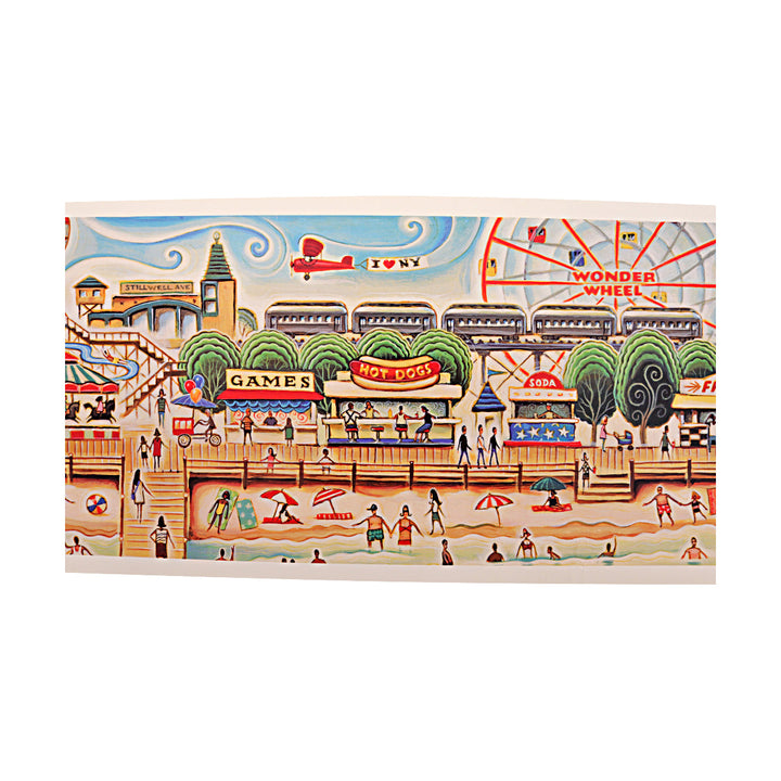 Tim Zeltner Coney Island MTA Print 9.5x44