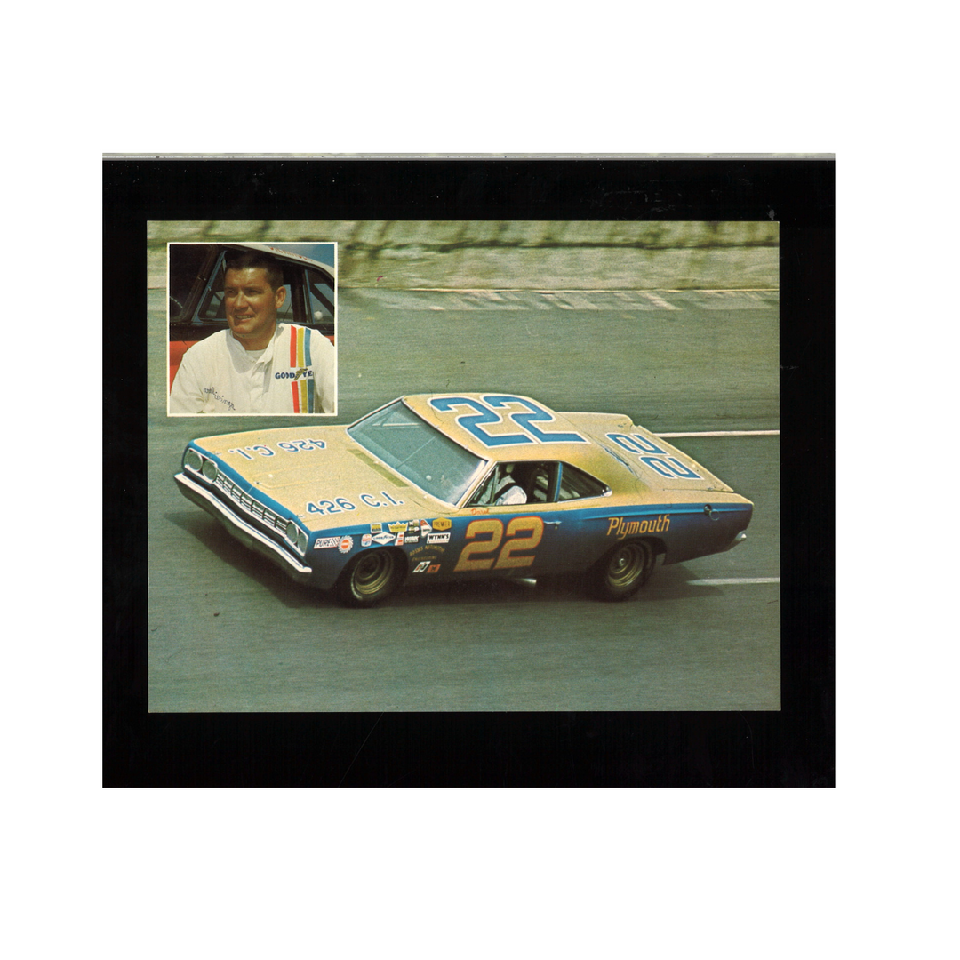 Darel E Dieringer Nascar Plymouth 1973 5x7 Postcard