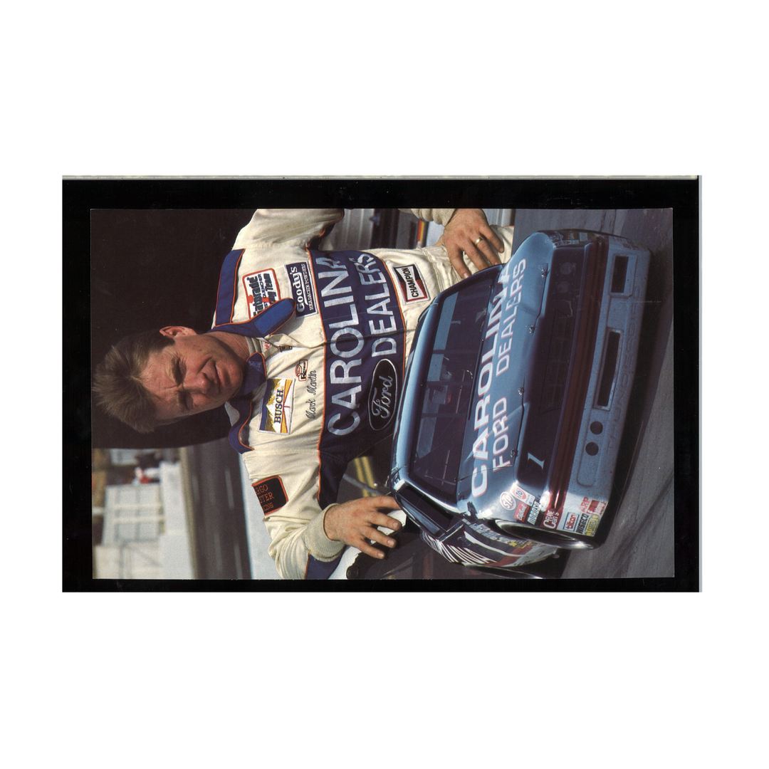 Mark Martin Carolina Ford Dealers 7x11 Driver Card 