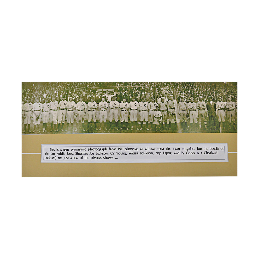 1911 Addie Joss Beenfit Game Panoramic Team Photo 7x38