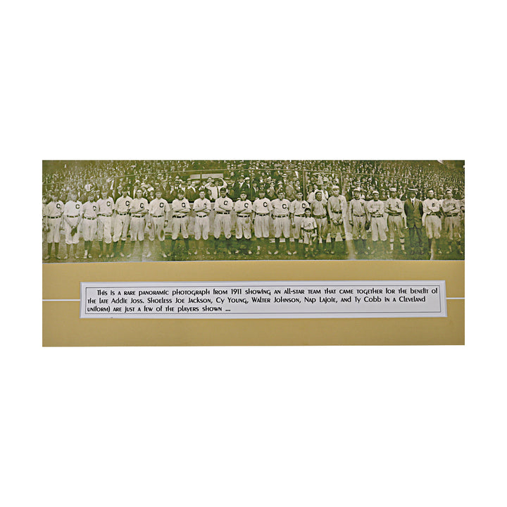 1911 Addie Joss Beenfit Game Panoramic Team Photo 7x38