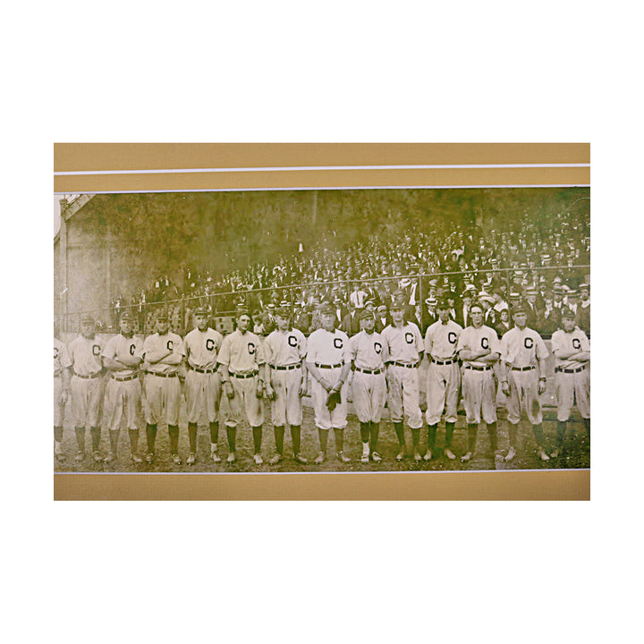 1911 Addie Joss Beenfit Game Panoramic Team Photo 7x38