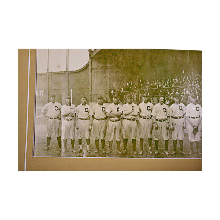 1911 Addie Joss Beenfit Game Panoramic Team Photo 7x38