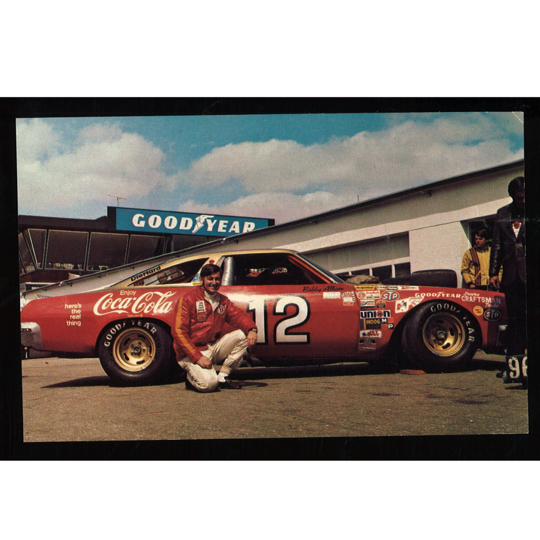 Bobby Allison #12 Coca Cola Car Nascar Postcard 3x5