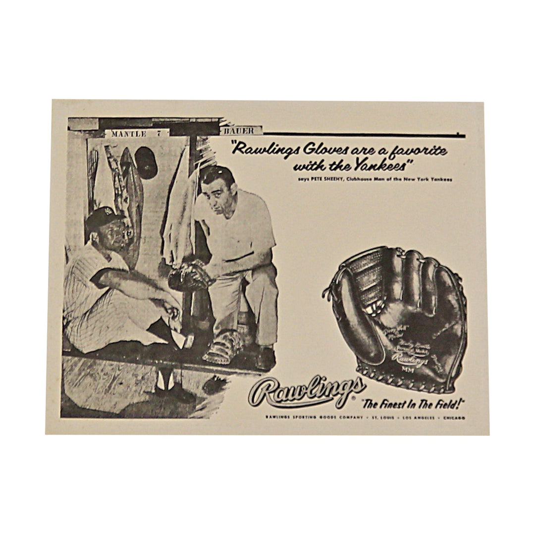 Mantle & Bauer Rawlings Glove Advert 8x10