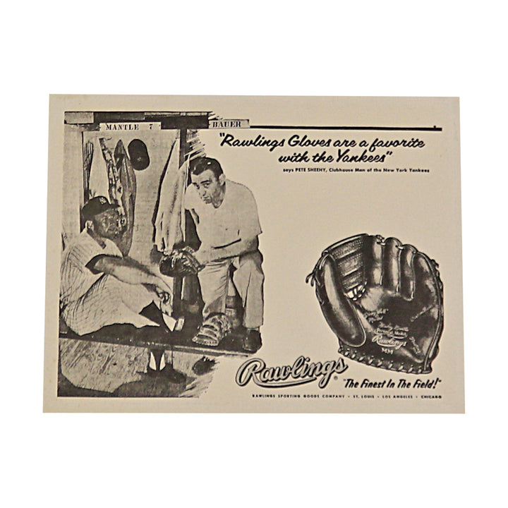 Mantle & Bauer Rawlings Glove Advert 8x10