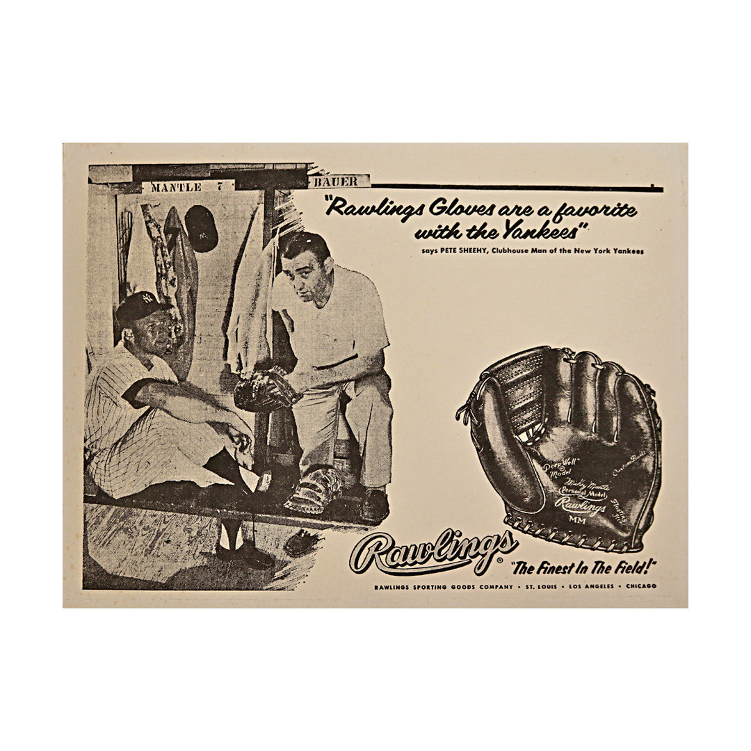 Mantle & Bauer Rawlings Glove Advert 8x10