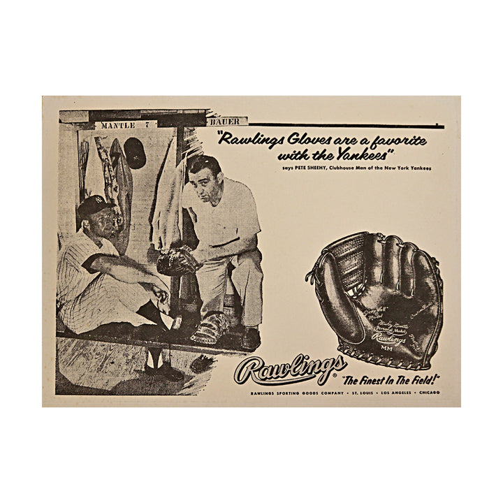 Mantle & Bauer Rawlings Glove Advert 8x10