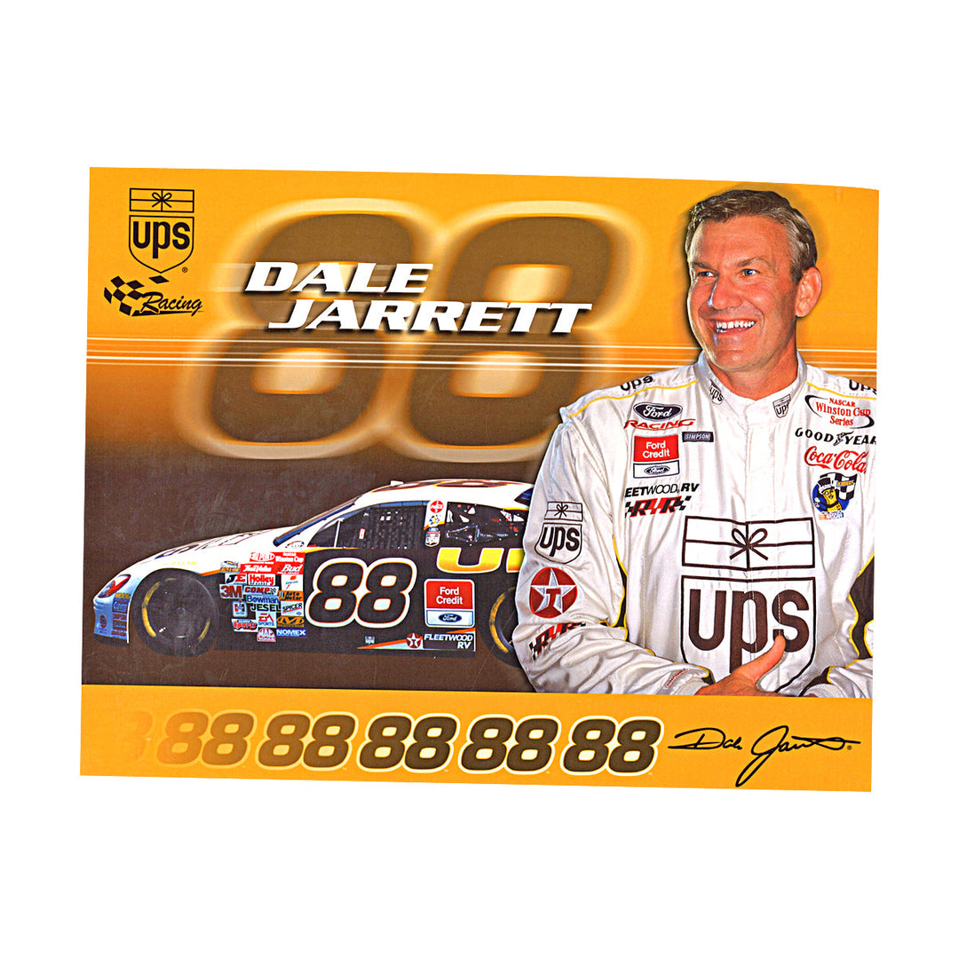 Dale Jarrett Nascar UPS Racing 8x10 Postcard