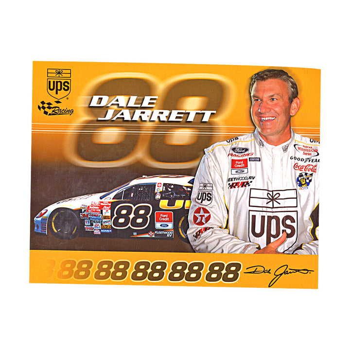 Dale Jarrett Nascar UPS Racing 8x10 Postcard