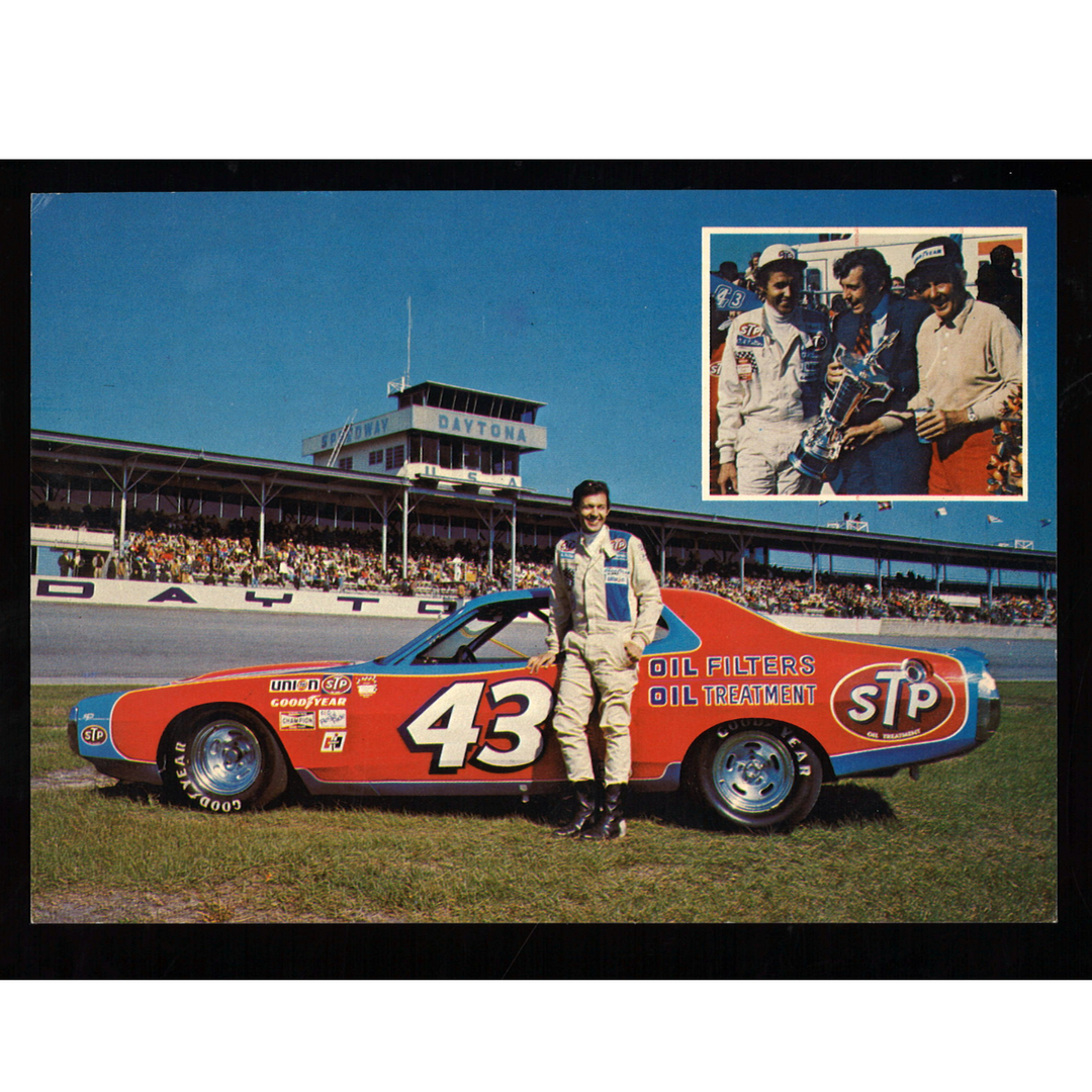 Richard Petty Union STP Oil Filters Oil Treatment #43 Car w/Photo Top Right