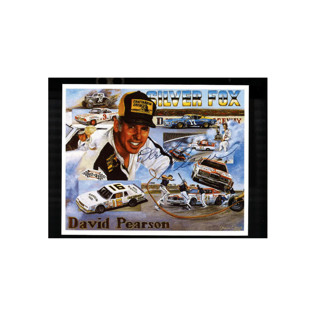 David Pearson Nascar Autographed Signed Silver Fox 6x9 Postcard