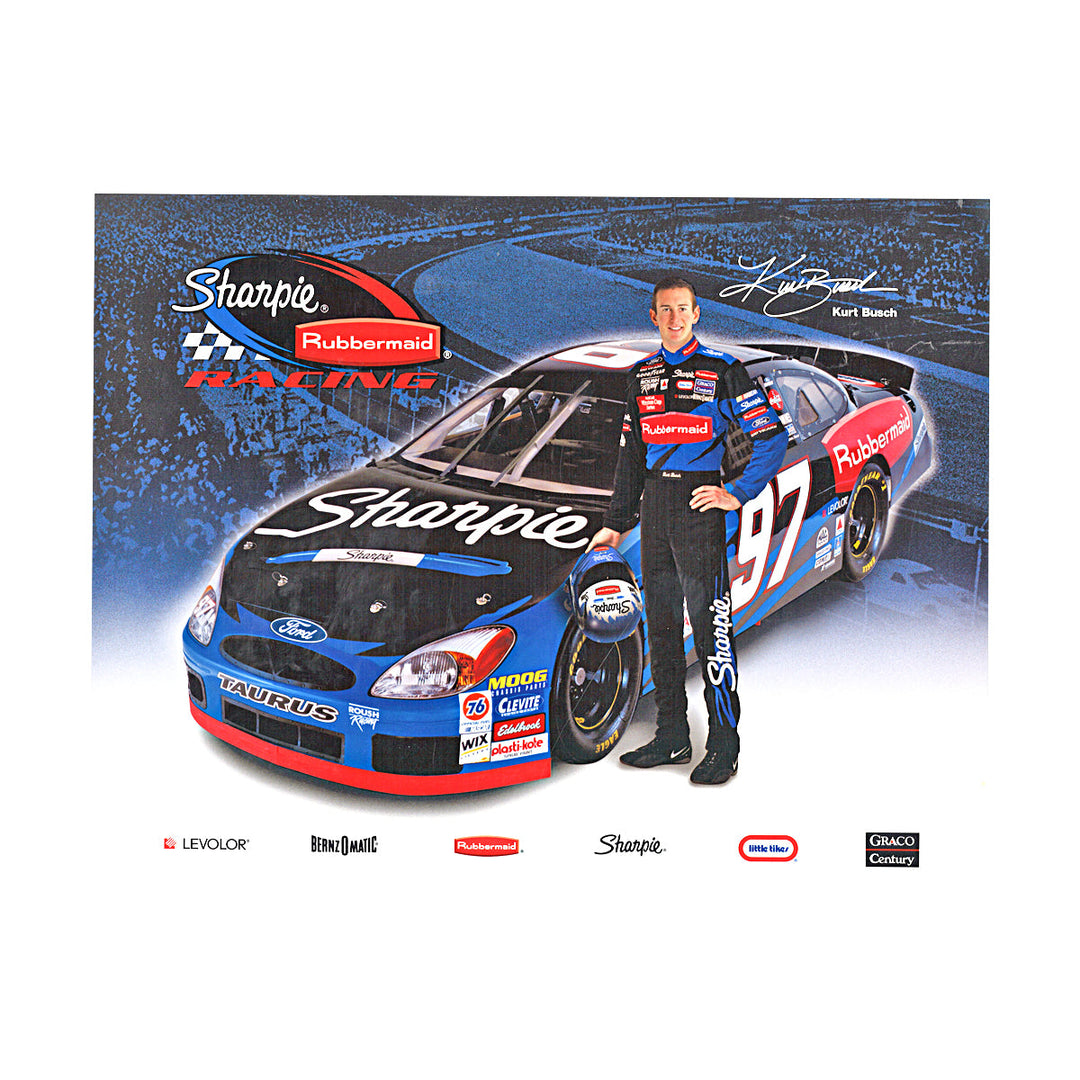 Kurt Busch Nascar 8x10 Driver Card