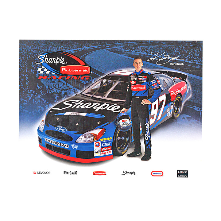 Kurt Busch Nascar 8x10 Driver Card