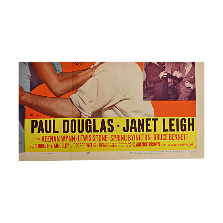 Angels in the Outfield Paul Douglas and Janet Leigh 1951 Orange 14x36