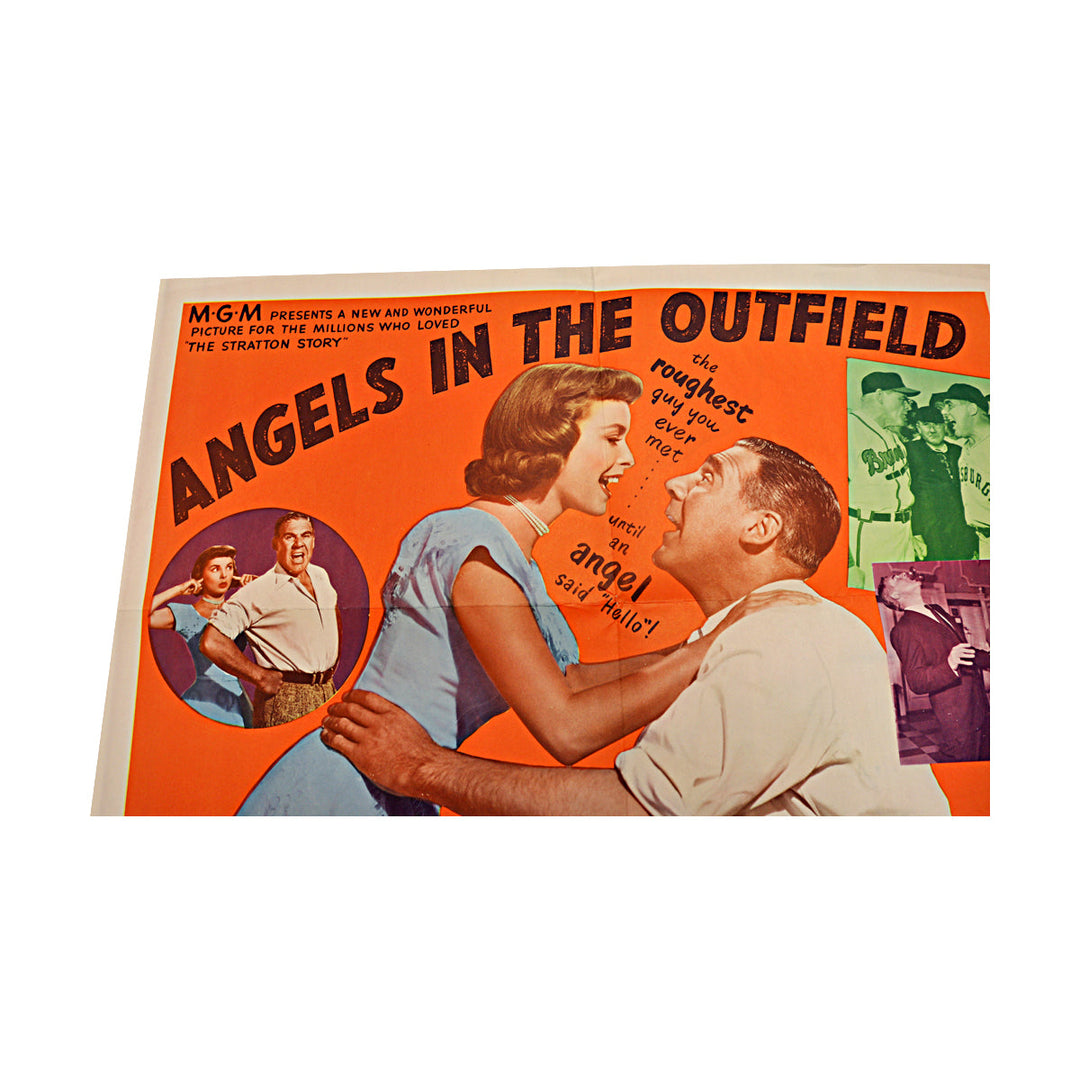 Angels in the Outfield Paul Douglas and Janet Leigh 1951 Orange 14x36