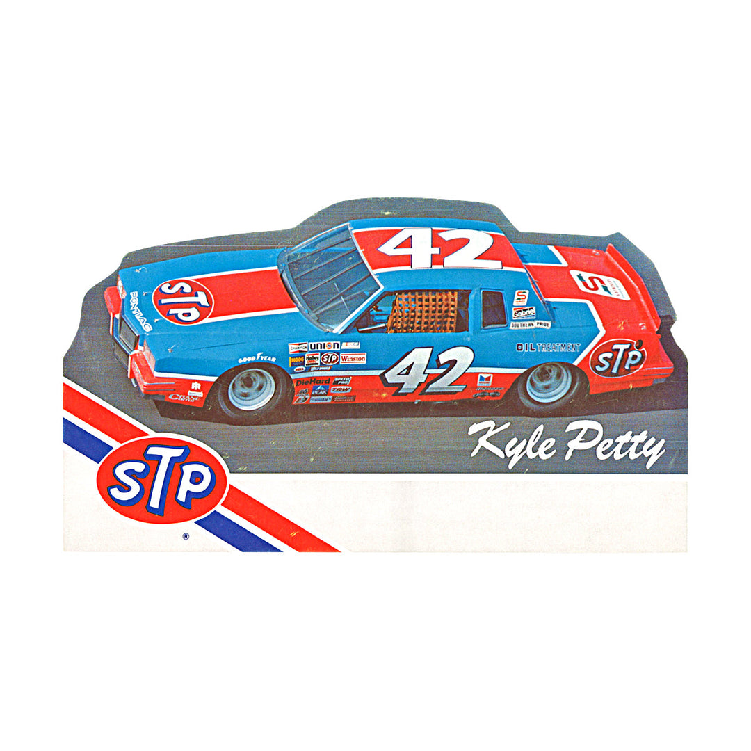 Kyle Petty Nascar STP Racing Car Cutout 1982 4x7 Postcard