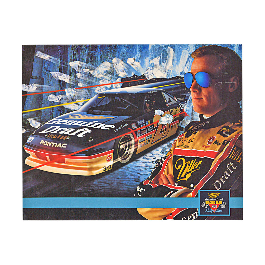 Rusty Wallace Miller Genuine Draft Ice Background 8x10