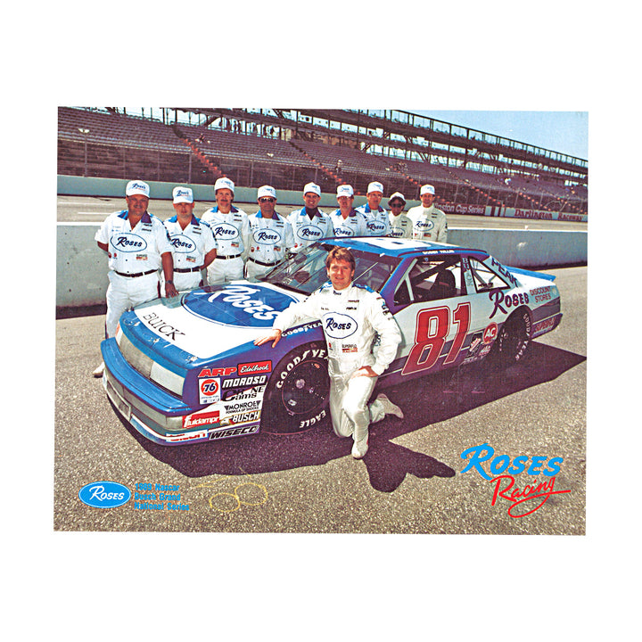 Bobby Hillin Jr Nascar Roses Racing 8x10 Postcard