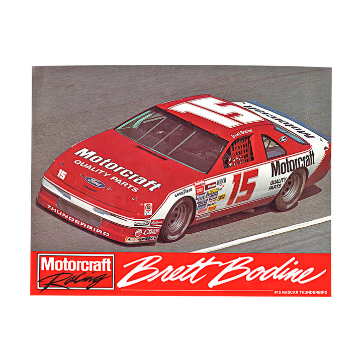 Brett Bodine Nascar Motorcraft Quality Parts 8x10 Driver Card