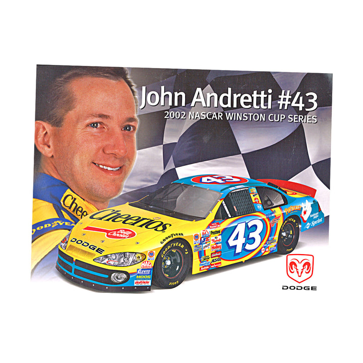 John Andretti Nascar Cheerios Betty Crockett 43 8x10 Driver Card
