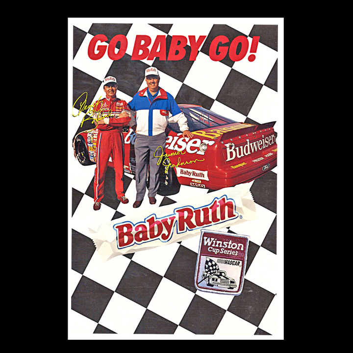 Geoff Bodine Nascar Baby Ruth 6x9 Driver Card