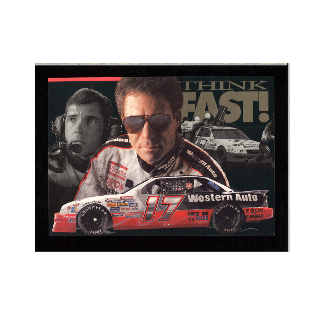 Darrel Waltrip Nascar Western Auto Sunglasss 6x9 Postcard