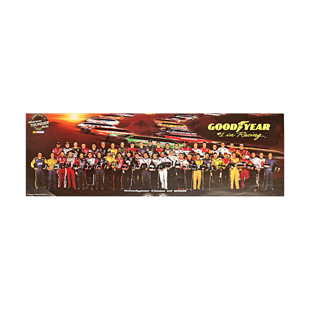 Good Year Class of 2001 Nascar 11x33.5 Poster