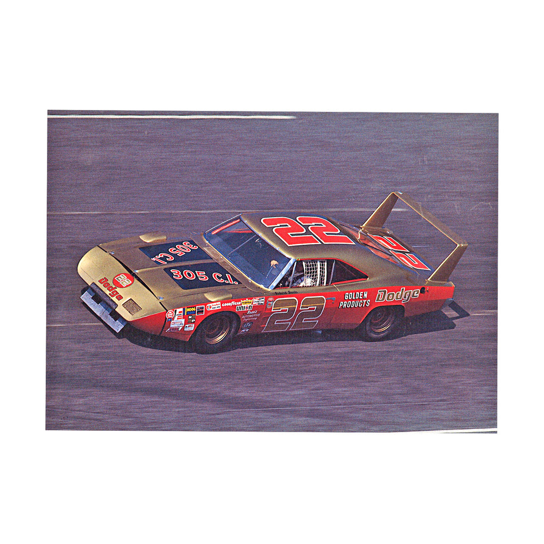 Dick Brooks Nascar Golden Products Dodge 22 5x7 Postcard