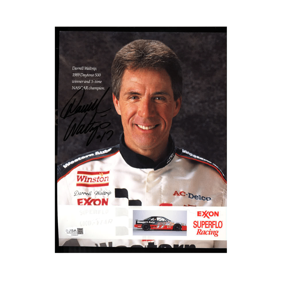 Darrel Waltrip Nascar Autographed Signed Exxon Superflo 8x10 Photo