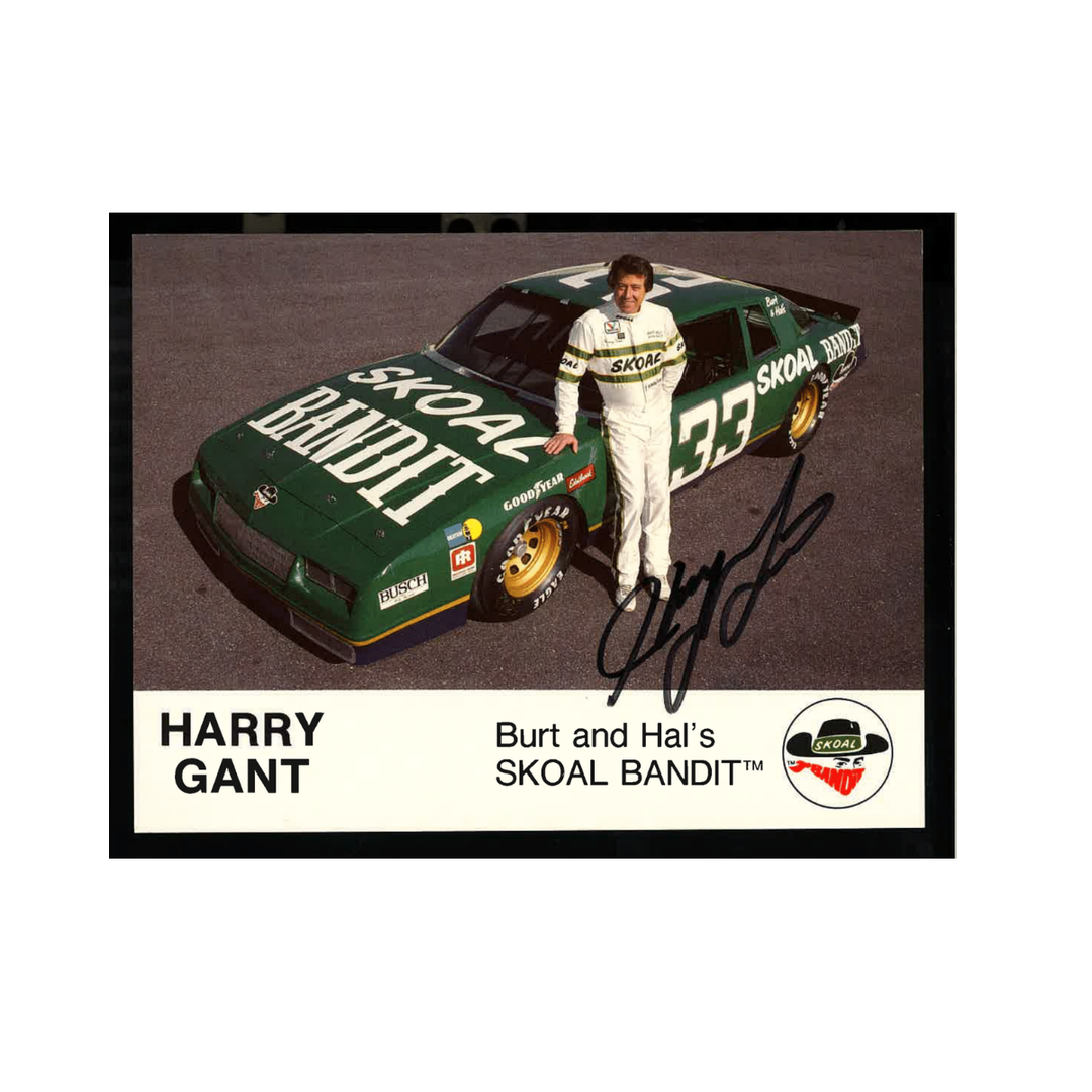 Harry Gant Nascar Autographed Signed Skoal Bandit Hero Card 1991 6x9 Postcard