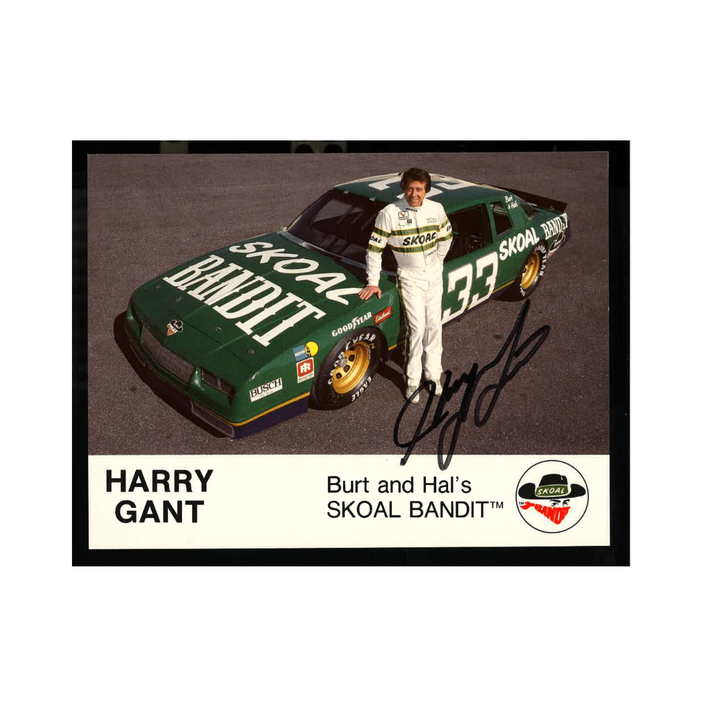 Harry Gant Nascar Autographed Signed Skoal Bandit Hero Card 1991 6x9 Postcard