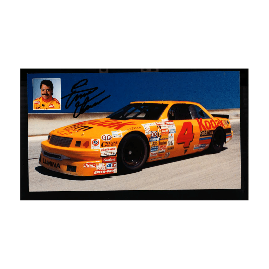 Ernie Irvan Nascar Autographed Signed w/Headshot Postcard