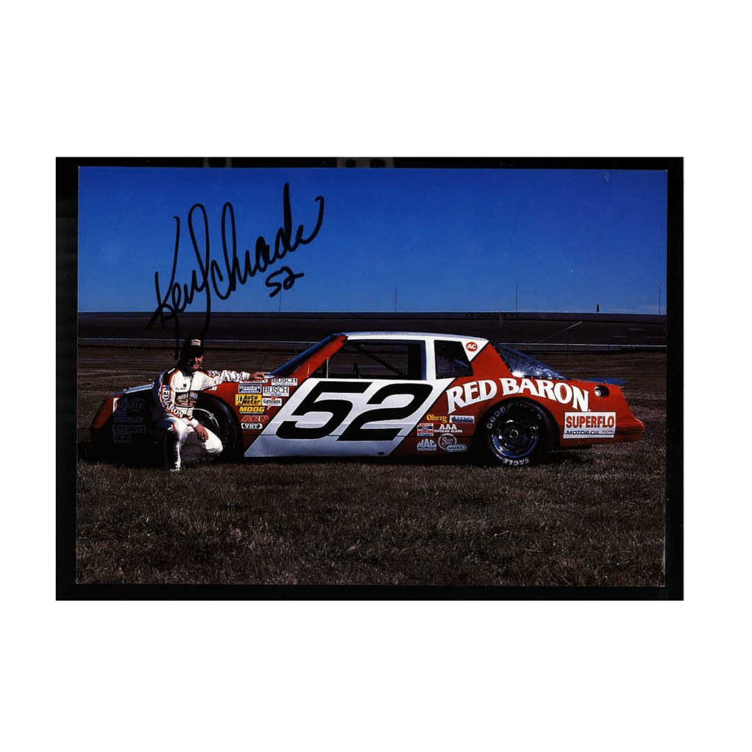 Ken Schrader Nascar Autographed Signed Red Baron Postcard