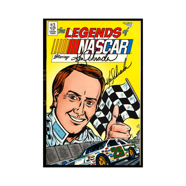 Ken Schrader Nascar Autographed Signed Comic Book