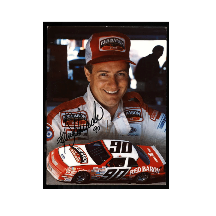 Ken Schrader Nascar Autographed Signed #52 Red Baron Car Postcard