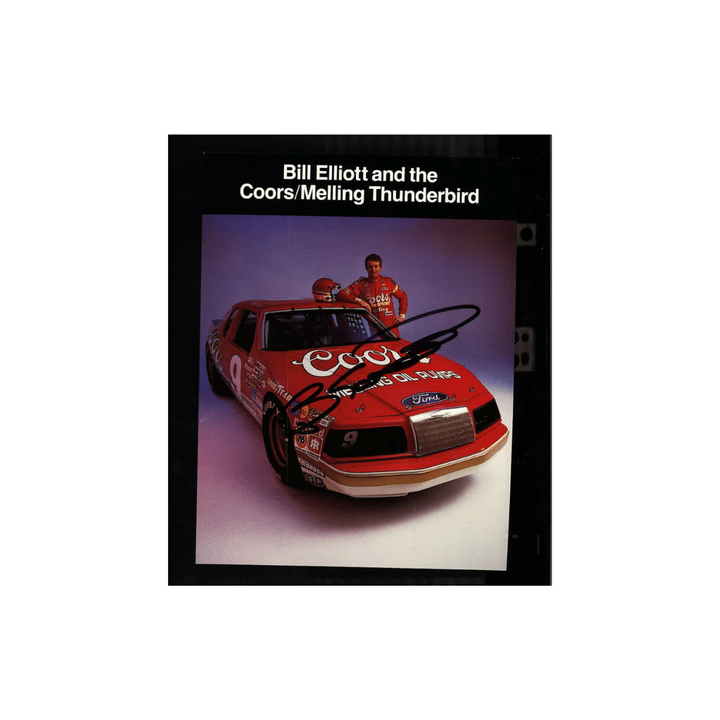 Bill Elliott Nascar Autographed Signed Vertical Postcard