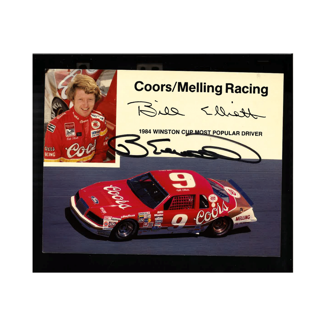 Bill Elliott Nascar Autographed Signed Motorcraft Racing 9.5x13 Photo