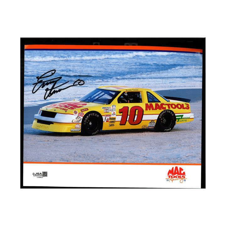 Ernie Irvan Nascar Autographed Signed Mac Tools Racing 8x10 Photo