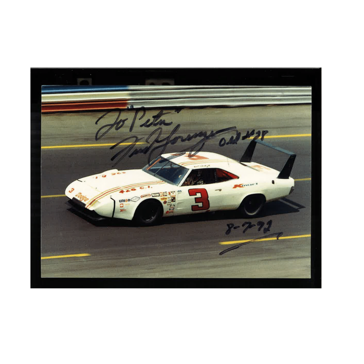 Fred Lorenzen Nascar Autographed Signed Kmart Inscribed 5x7 Postcard
